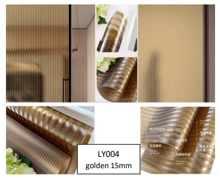 Foto Produk Kaca Film Moru Golden LY 004 - 15 MM Liner 150 CM 